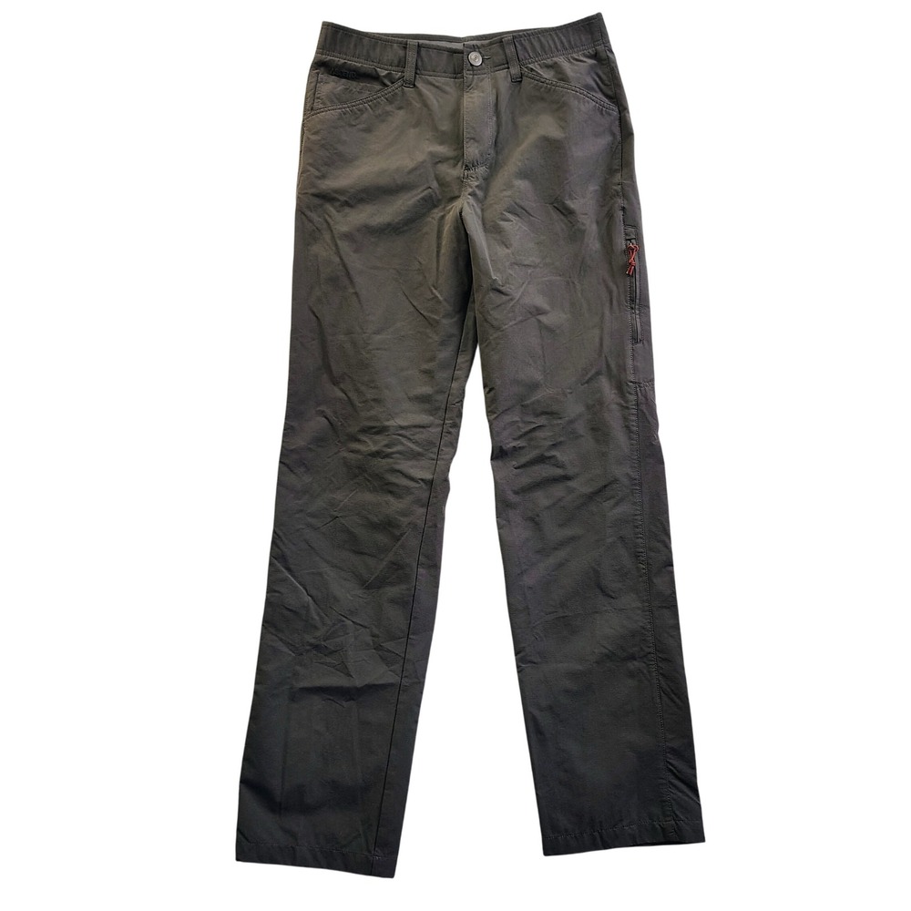 Ascend Men's Cargo Pants Charcoal Gray Zip Pockets‎ Outdoor Hiking Size 32x32